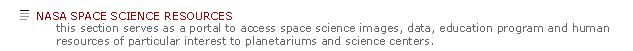 space science resources